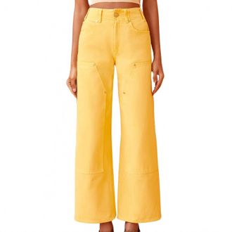 Ulla Johnson Womens The Olympia Jean In Dandelion Wash