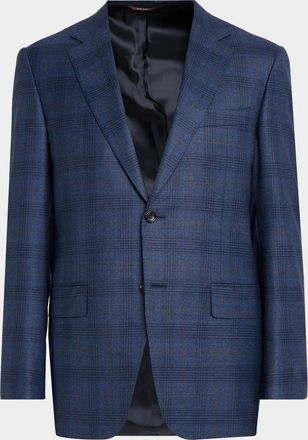 Canali Men & apos;s Plaid Wool Blazer