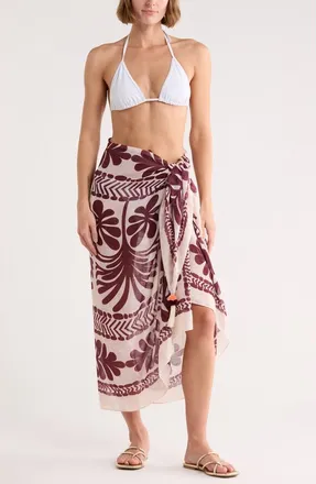 Vince Camuto Oversize Wrap in Bone Brown at Nordstrom Rack