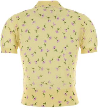 Jil Sander Womens Polo Shirt Yellow Cotton Nylon