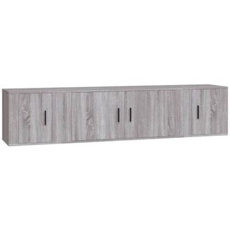vidaXL Vidaxl - Set De Muebles Para Tv 3 Pzas Madera Contrachapada Gris Sonoma