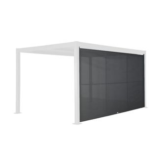 Sweeek Estor lateral abatible de aluminio y textileno para p&eacute;rgola