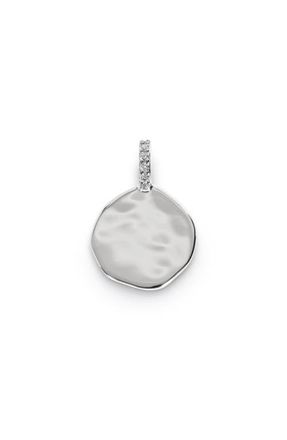 Monica Vinader Siren Diamond Coin Pendant in Sterling Silver /Diamond at Nordstrom