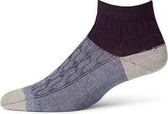 Smartwool Everyday Cable Ankle Boot Socks Womens No Show Socks Shoes Chalk Violet : LG (Womens Shoe 10-12.5), Wool/Nylon