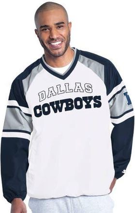 Starter Mens Starter White Dallas Cowboys Infield Play Raglan Pullover Jacket at Nordstrom, Size Xx-Large