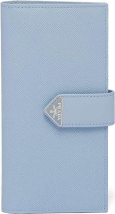 Prada Saffiano leather wallet - women - Calf Leather/Saffiano Leather - One Size - Blue