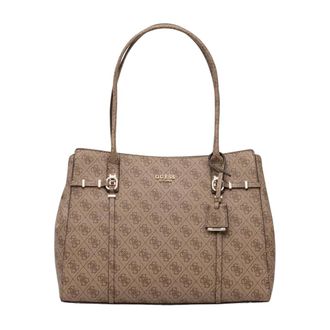 Guess Leona Tote - Bags - Mujer - Marr&oacute;n - ONE SIZE
