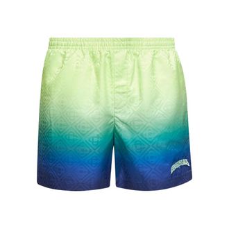 Casablanca Monogram Logo-embroidered Swim Shorts