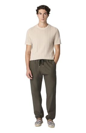 Missoni Cotton Canvas Trousers With Zigzag Insert in Beige& White at Nordstrom, Size X-Large