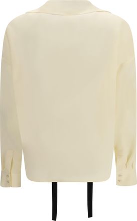 Max Mara Womens Silk Blouse Beige Shirt