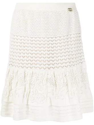 Twin-Set Gebreide rok - Wit