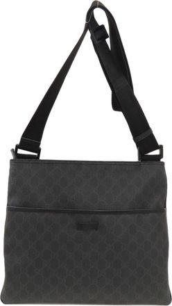 Gucci Black Pvc Messenger Bag Shoulder Bag (Pre-Owned)