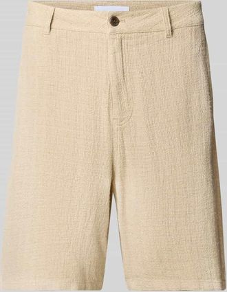 Les Deux Loose Fit Shorts aus Viskose-Leinen-Mix Modell Johnny in Sand, Größe 30
