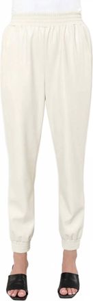 Dolce Cabo Faux Leather Jogger In Beige