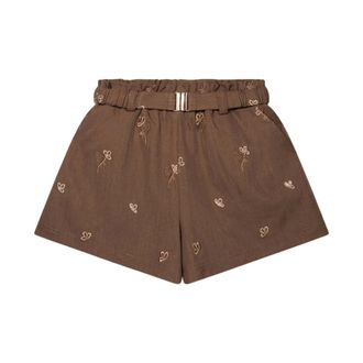 Aaiko Rikkie PES 572 Shorts - Dames - Korte broeken - Bruin - Maat: XS Poliester