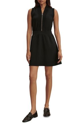 Varley Polyanna Knit Half Zip Dress in Black at Nordstrom, Size X-Large
