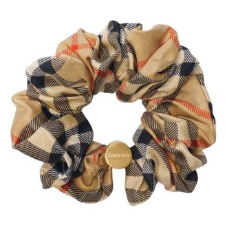 Burberry (WMNS) Burberry 26 Check Silk Scrunchie Sand Beige 81197261