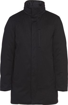 Prada cashmere-silk padded jacket - men - Feather Down/Cashmere/Silk - 52 - Black