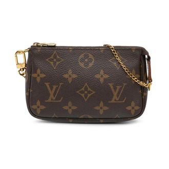 Louis Vuitton Pre-owned Cross Body Bags, female, Brown, Size: ONE SIZE Pre-owned Monogram Mini Pochette Accessoires