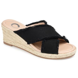 Journee Collection Women & apos;s Shanni Espadrille Wedge Sandals