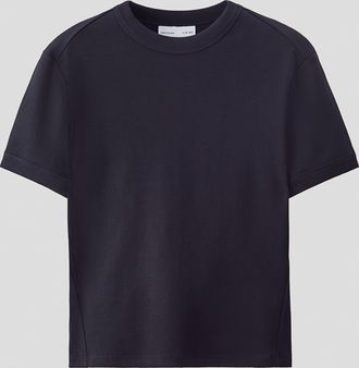 H&M Geripptes Baumwoll-T-Shirt - Schwarz