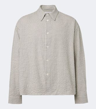 STUDIO NICHOLSON Camisa de algod&oacute;n a cuadros