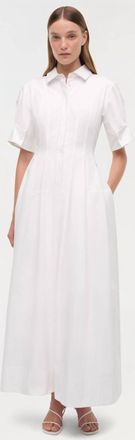 Jonathan Simkhai Mollie Shirt Dress In White