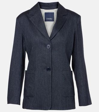 Max Mara Derna linen-blend twill blazer