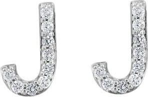 Effy Sterling Silver Diamond J Initial Stud Earrings at Nordstrom Rack