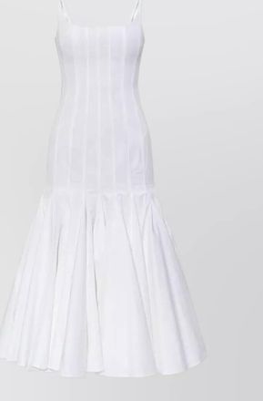 Jacquemus agave dress square neckline flared skirt