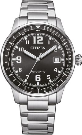 Citizen Urban Military Mens Silver Watch NJ0190-51E Stainless Steel - One Size