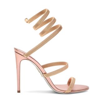 Rene Caovilla High Heel Sandals, female, Pink, 8 UK, Rose Gold Sandals