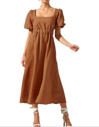 Astr Angeles Dress In Caramel