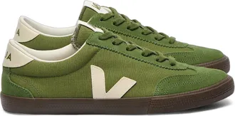 Veja Womens Volley Canvas Shoes Green 37 EU