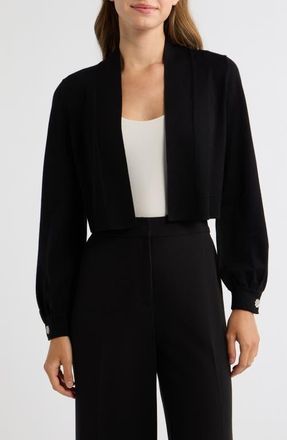 Anne Klein Kissing Front Shrug in Anne Black at Nordstrom, Size X-Large