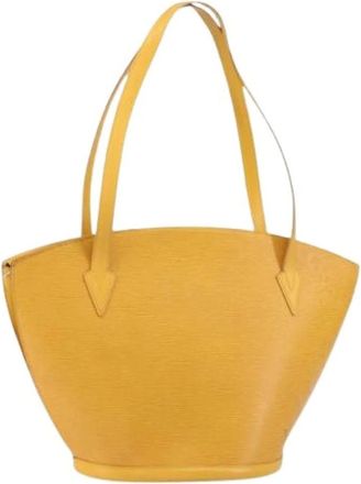 Louis Vuitton Pre-owned Shoulder Bags, female, Yellow, Size: ONE SIZE Pre-owned Vintage Leather Shoulder Bag