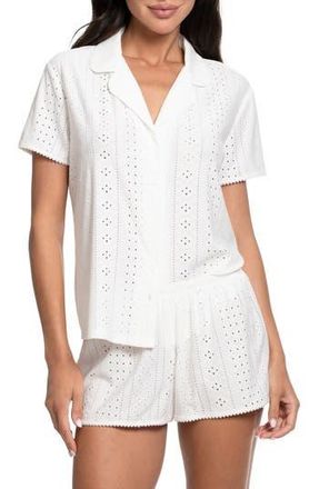 In Bloom by Jonquil Staci Eyelet Short Pajamas in Ivory White at Nordstrom Rack, Size Small