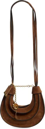 Farm Rio Small Banana Leather Hobo Bag in New Walnut at Nordstrom