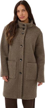 Saint Tropez FerddySZ Woljas - Dames - Mantels - Bruin - Maat: S Wol