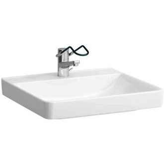 Laufen Laufen - Lavabo Pro Liberty 600 X 550 Mm, Sin Barreras Con Orificio Para Grifer&iacute;a, Sin Rebosadero Blanco