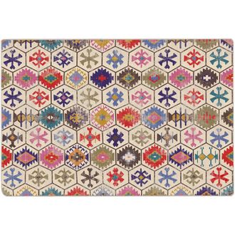 vidaXL Vidaxl - Alfombra lavable antideslizante multicolor 190x300 cm