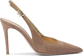 Gianvito Rossi Roze Sandalen Yves Slingback Schoenen - Dames - Pumps - Roze - 36 EU - Leer - Schoenen