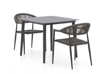 Manifesto Furniture Manifesto Belpasso/Sora 90cm dining tuinset 3-delig stapelbaar