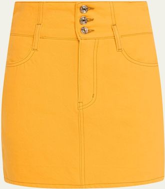 Frame Denim CH x FRAME The Corset Mini Skirt