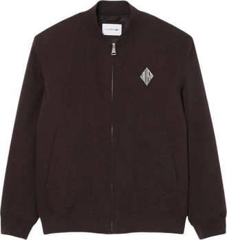 Lacoste Refined Waterproof Bomber Jacket With Technical Details