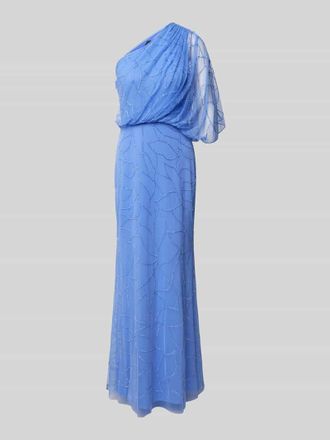 Adrianna Papell Abendkleid mit Ziersteinbesatz in Bleu, Gr&ouml;&szlig;e 42