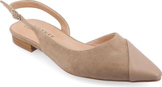 Journee Collection Daphnne Womens Flat Shoes Taupe : 8.5 M, Synthetic