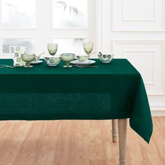 Solino Home Linen Tablecloth for Dining Table, Holiday and Everyday Table Decor - Fete in Rainforest at Nordstrom, Size X-Small