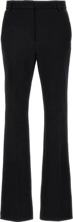 Sportmax Pontida Pants - Dames - Wijde Broeken - Zwart - XS - Katoen - Broeken