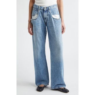 Maison Margiela Elongated Pocket Nonstretch Denim Jeans at Nordstrom, Size 10 Us